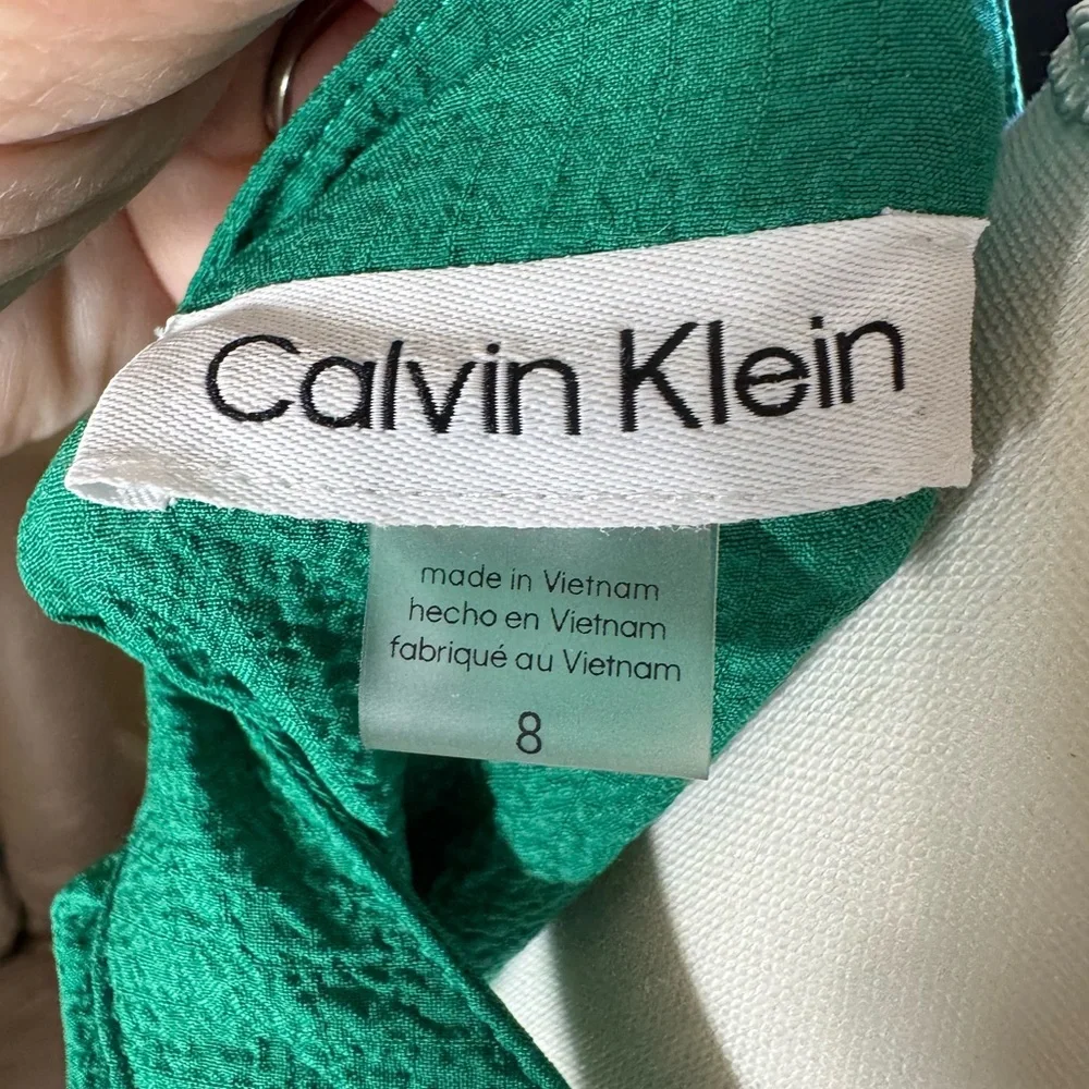 Calvin Klein Green Tiered Maxi‎ Dress - Picture 8 of 10
